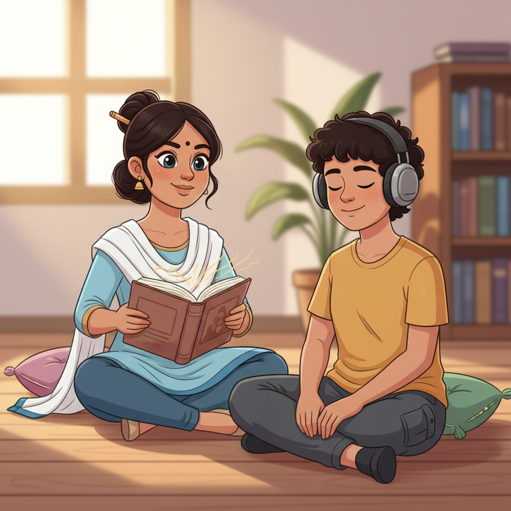 Blind student learning with AI