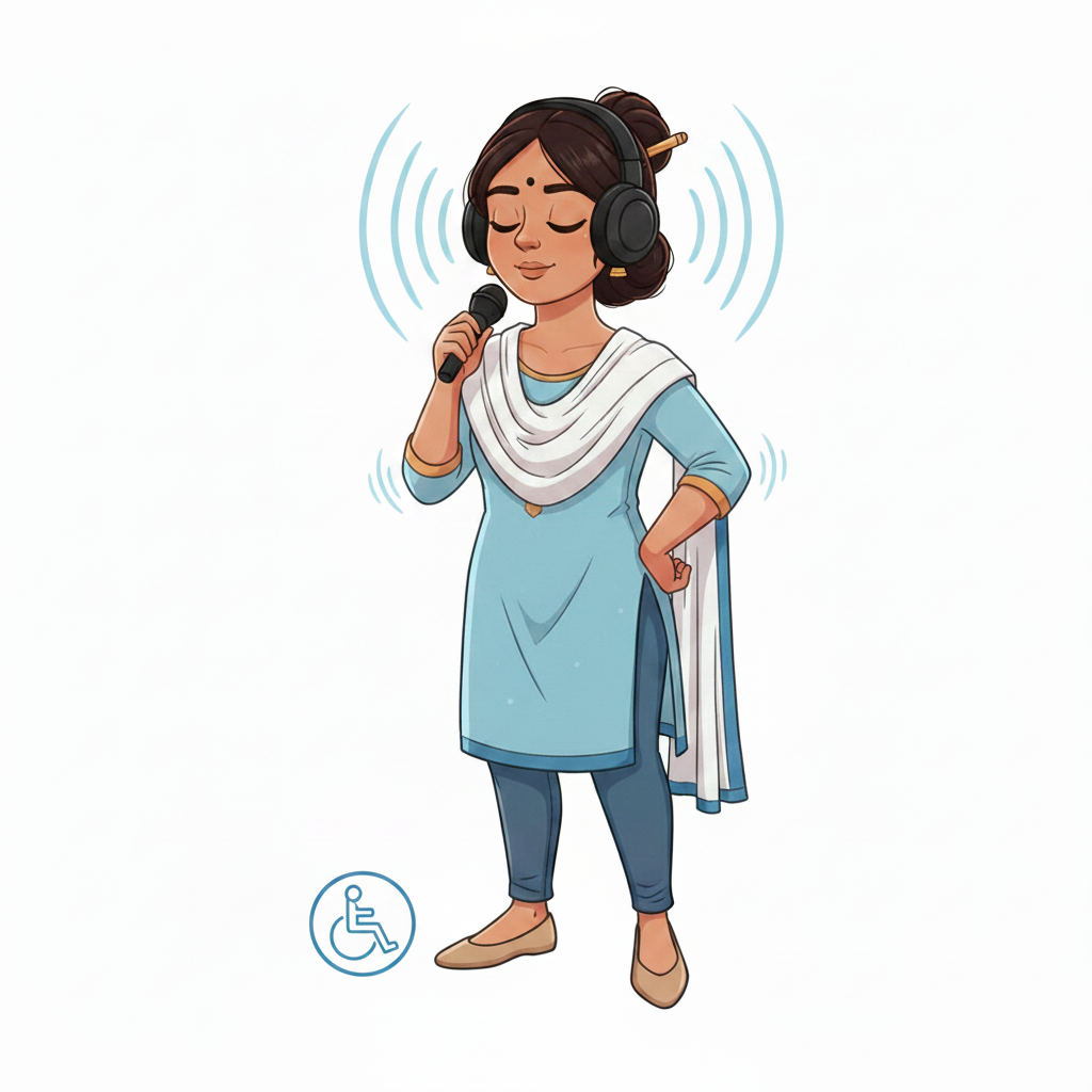 Blind Mode — TalkBack, VoiceOver, headphones, braille compatible