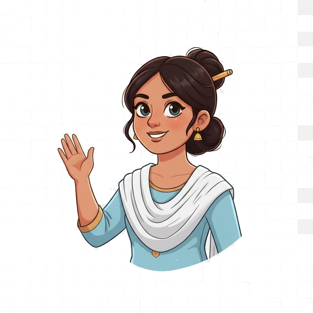 SAAVI — your AI English teacher, waving hello