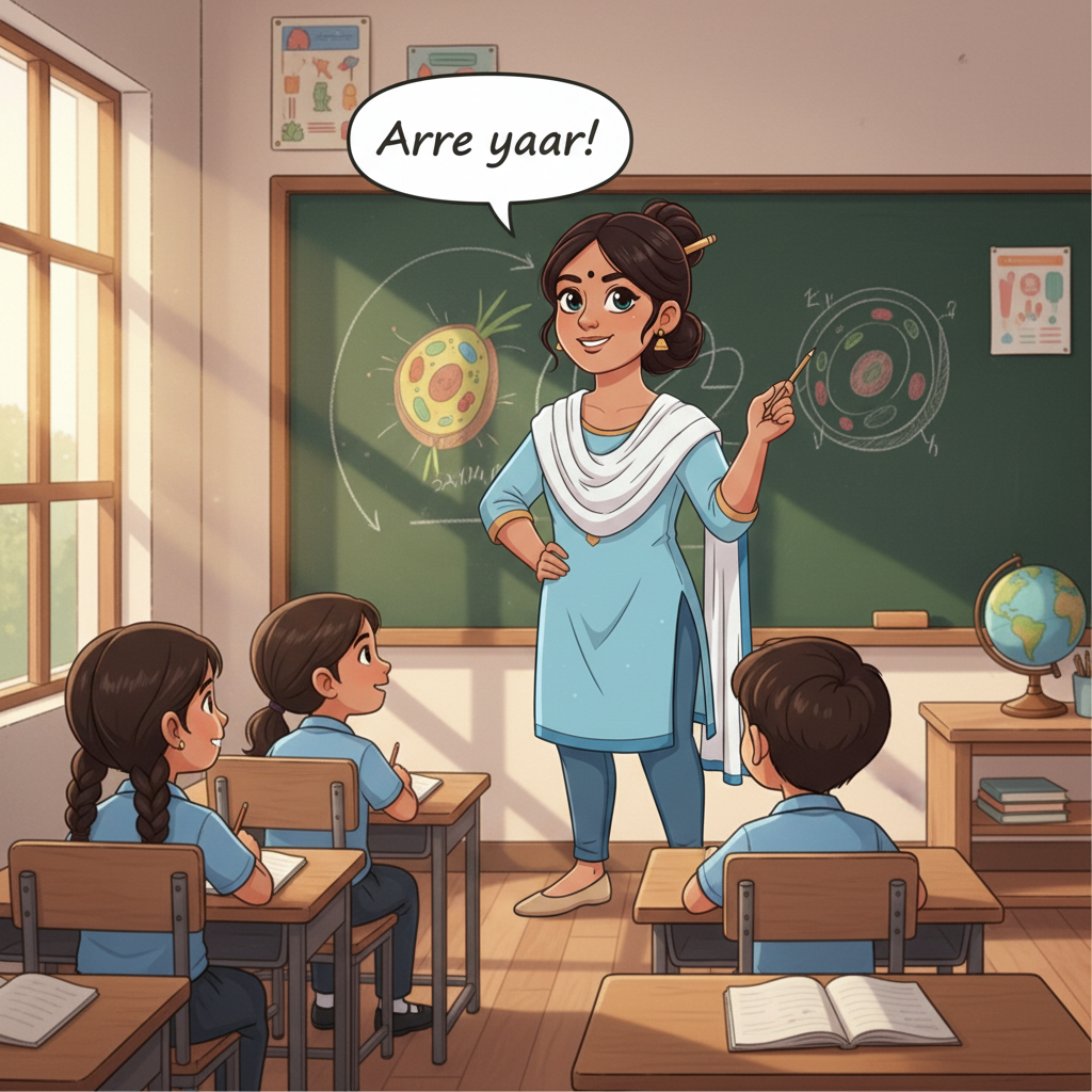 SAAVI didi teaching students